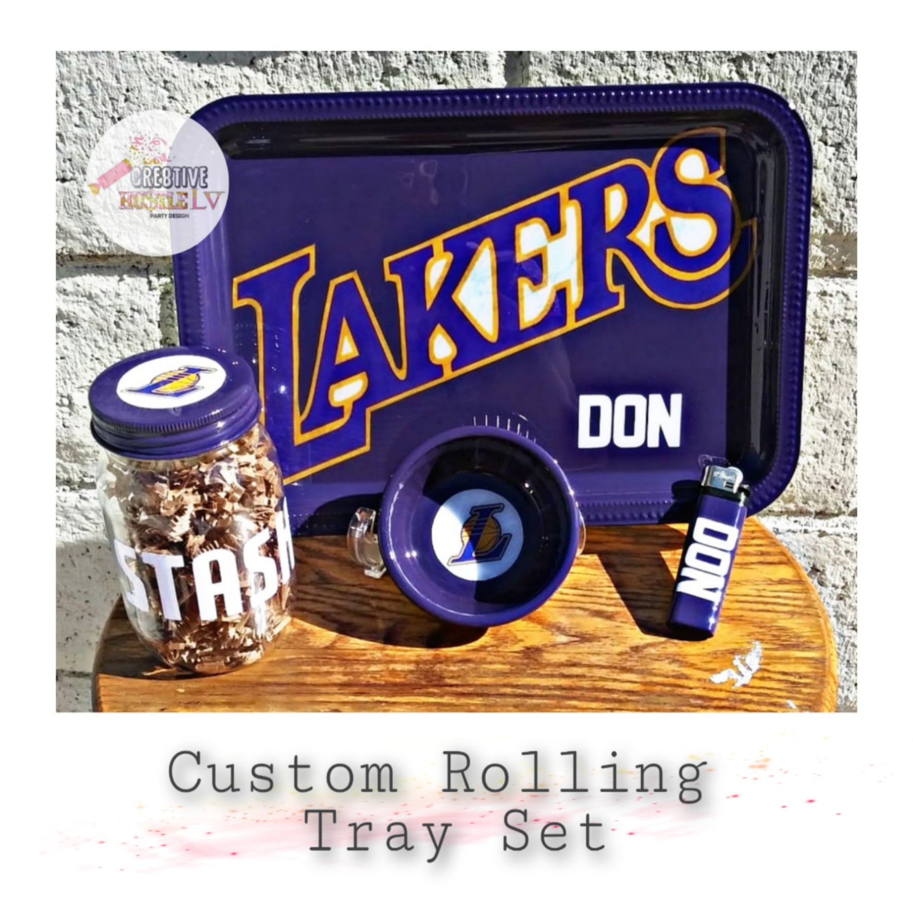 Custom rolling Tray Set