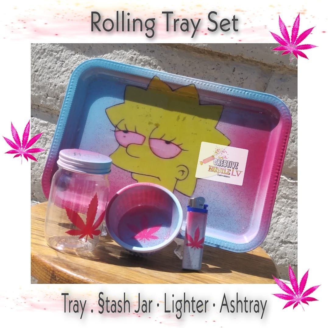 Custom Rolling Trays set